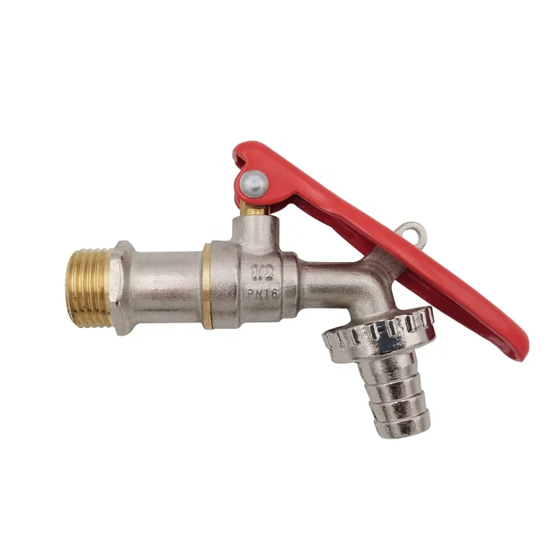 
1/2 brass outdoor garden lockable bibcock faucet with lock handle basin water tap 