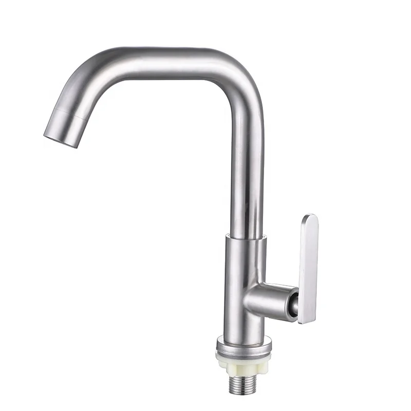 Kitchen Faucets 304 SS Cold Water Filter Taps Purified Water Health Kitchen Sink Faucet Graphic Design Modern Contemporary Hotel