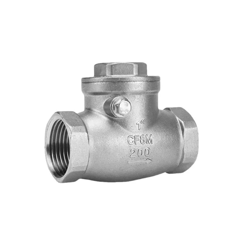 Wholesale 304 Stainless Steel Valve Thread Swing Check Valve For Oil Water Gas