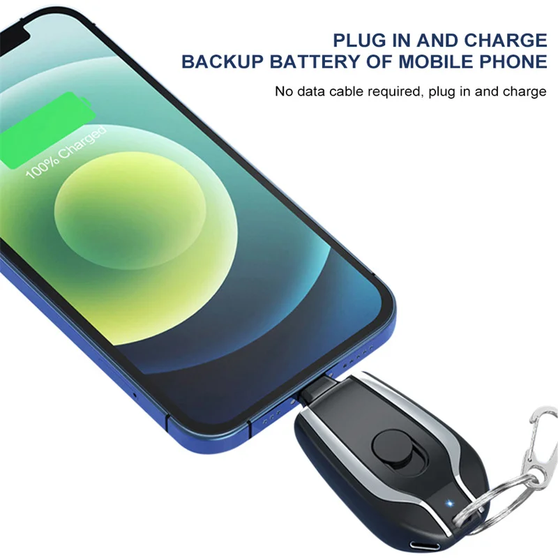 portable keychain charger cargador portatil llavero celular para tipo de mini 1500 usb en b 2 1 5000mah  solar power bank