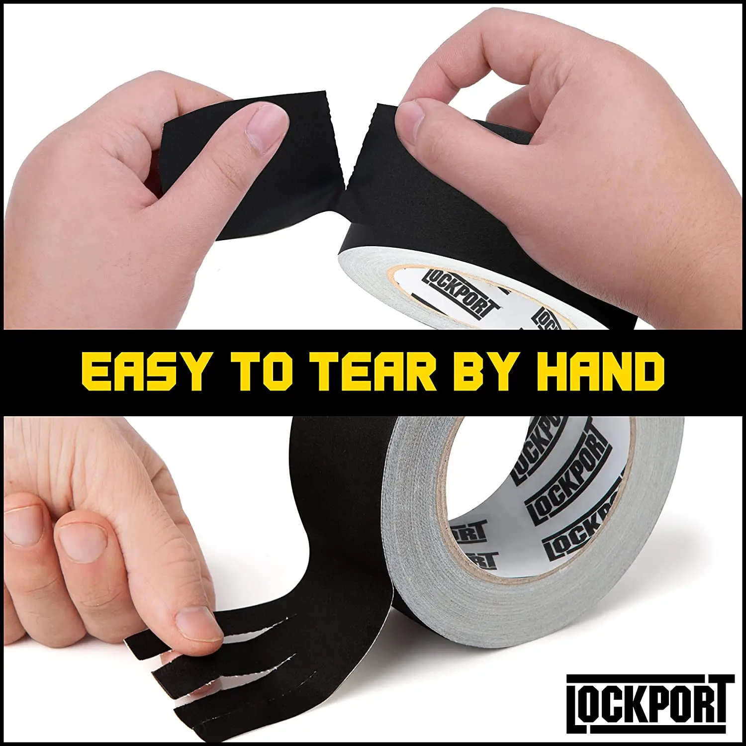 Heavy duty BULK HARDWARE Duct Cloth Gaffer Tape Black 50m 50mm Cloth Waterproof Adhesive Tape