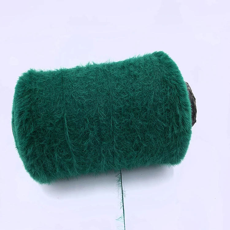Wholesale softy fancy imitate mink yarn for knitting socks dyed