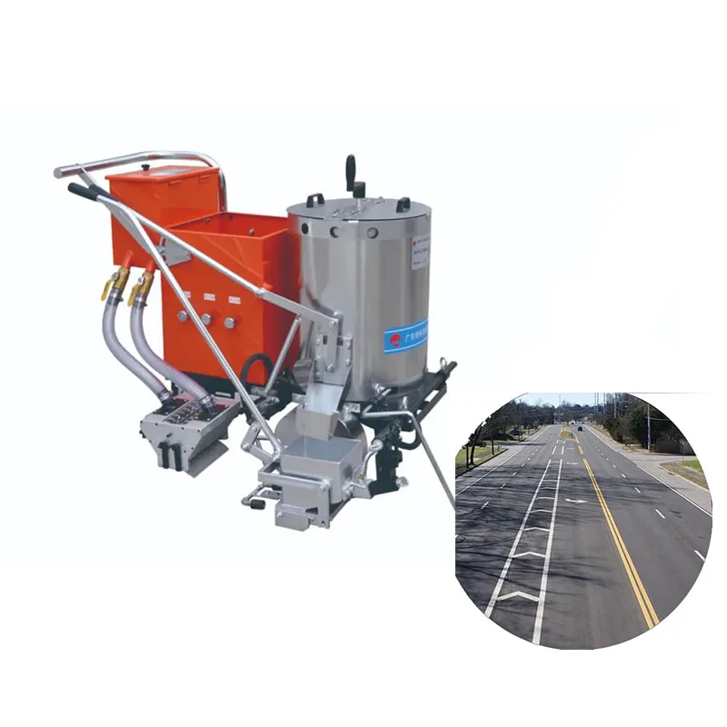 Factory price hand push Self Propelled 15 cm marking shoe 20 cm 30 cm modern road line marking machine