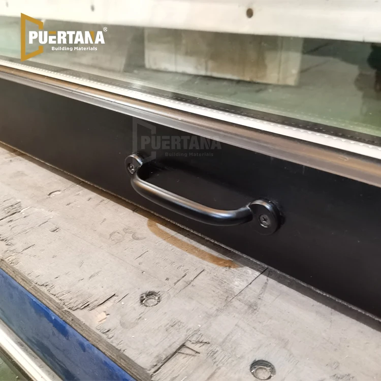 Thermal Break Aluminium Gas Strut Pass Through Windows Top Hung Aluminum Push Out Flip Up Awning Window For Kitchen Bar