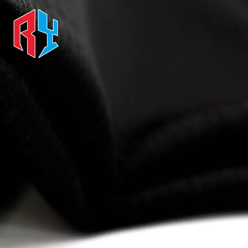 Shaoxing professional  wholesale plain high quality dubai jet black nida zoom abaya fabric for women muslim dress