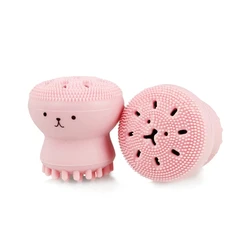 Silicone Facial Cleansing Brush Mini Face Scrubber for All Skin Types Silicone Face Brush Silicone Massage Brush