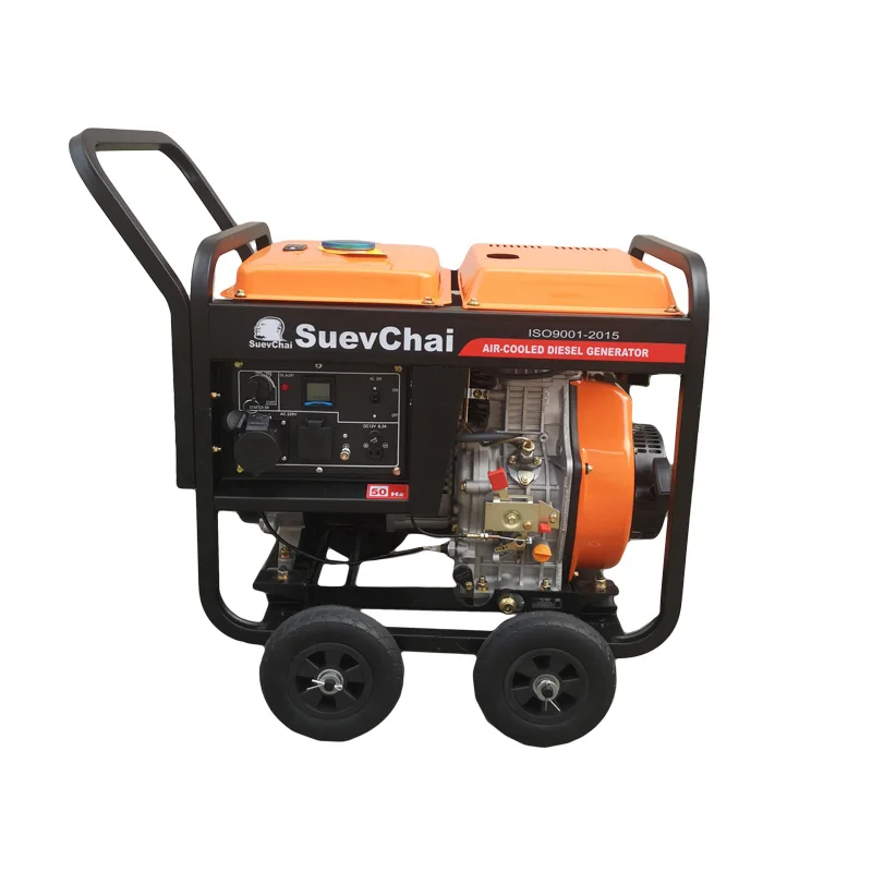 Keenpenz best-selling 3kw 3kva open frame portable diesel generator lmstep with europe sockets and 9 inch wheels