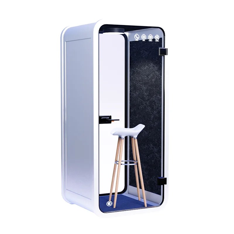 Good Quality Aluminum Meeting Pod Removable Vip Silent Reception 1-6 Person Meeting Pod With Center Table