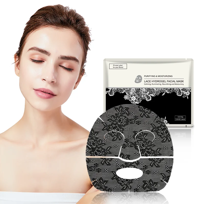 Natural Skin Care Best Selling Private Label Karite Korean Custom Moisturizing Lace Sheet Facial Mask Collagen