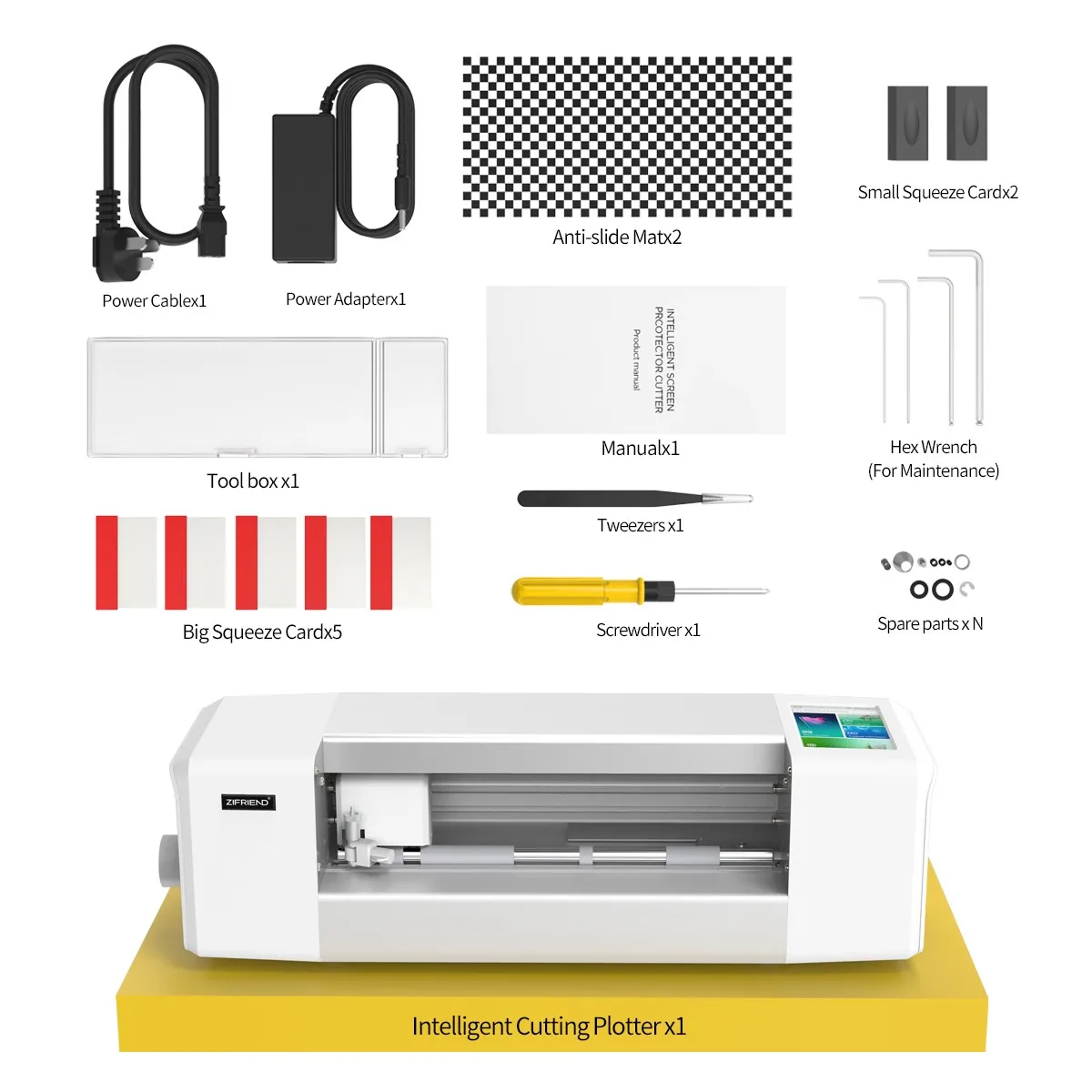 HanShang Intelligent Back Cover Front Cover Mobile Phone Screen Protector Cutting Machine Tpu Film Plotter Cutter Making Machine