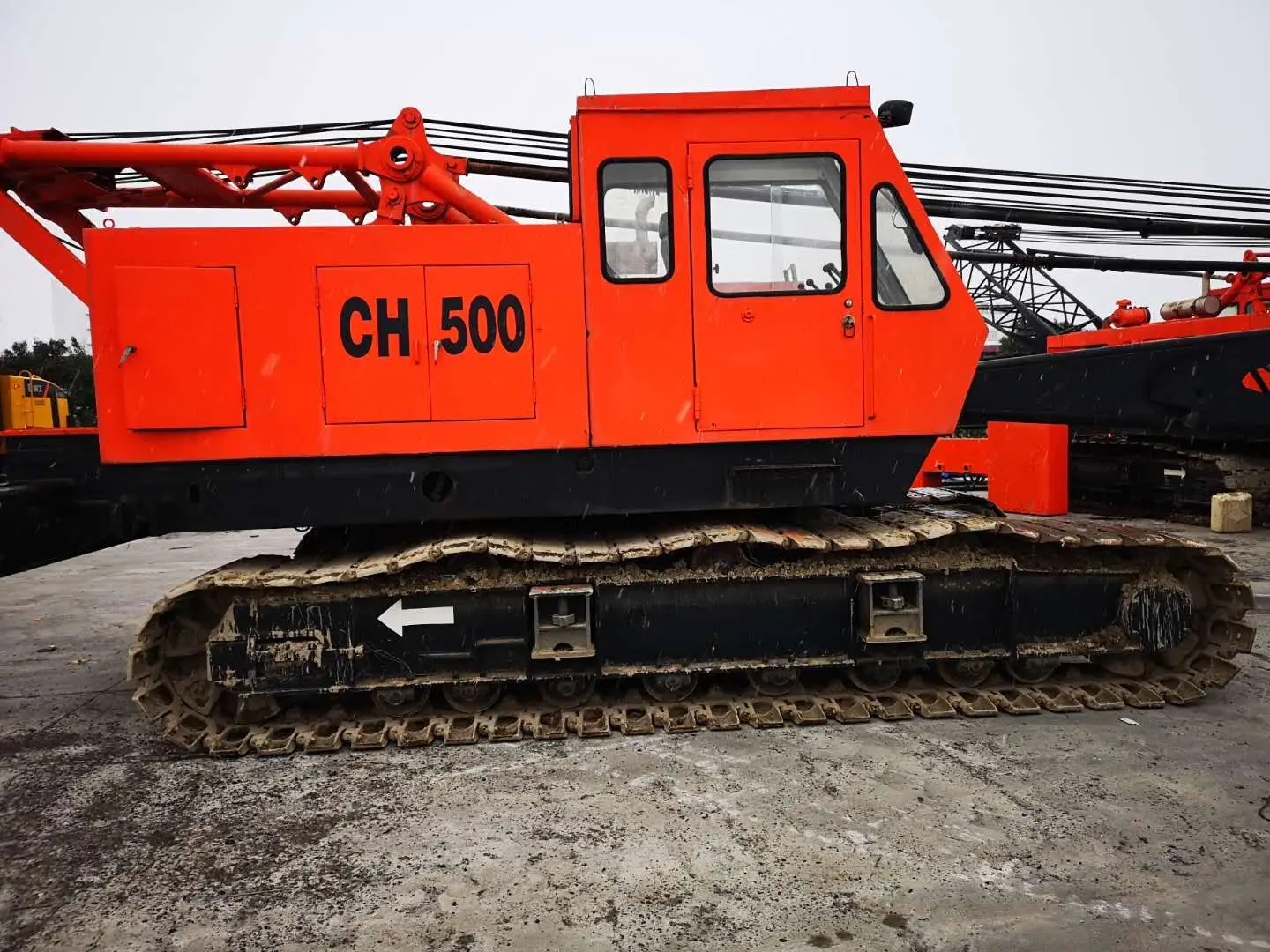 50ton японский бывший в употреблении гусеничный кран IHI CH500