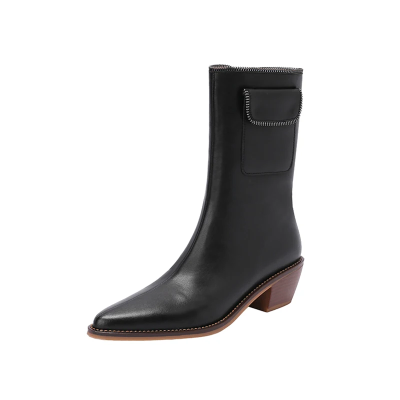 Women Shoes autumn winter Boots ankle fashion comfortable genuine leather For The Latest new Classical