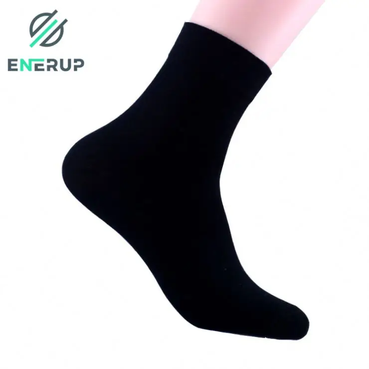 Enerup Cotton Black Women Custom Oem Business Customised Wholesale Calcetines Al Por Mayor Ankle Mens Dress Socks