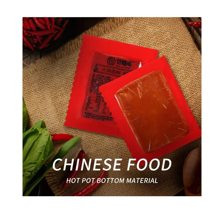Top Sale Guaranteed Quality hotpot seasoning spicy soup base Hotpot Condiments Bottom Material