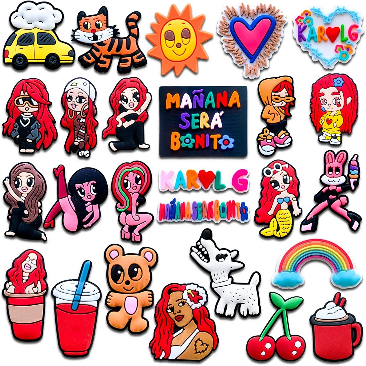 New Arrivals Karol G Croc Shoe Charms Singer Shoe Charms for Shoe Decorations