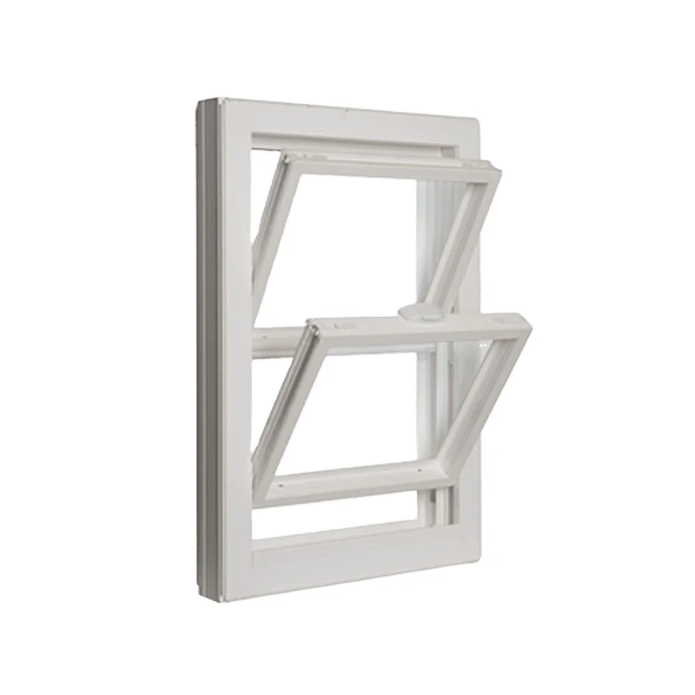 European Style Double Hung Single UPVC Vinyl Windows Double Hung Window For House