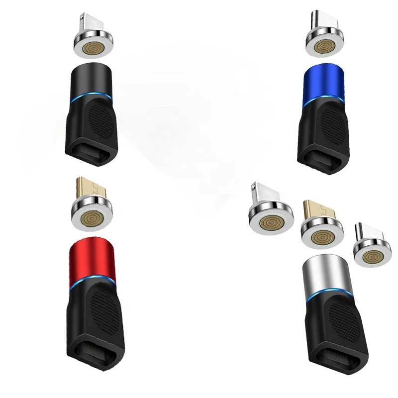 
3 in 1Micro Plug Non-magnetic to Magnetic Round Magnetic Cable Converter 