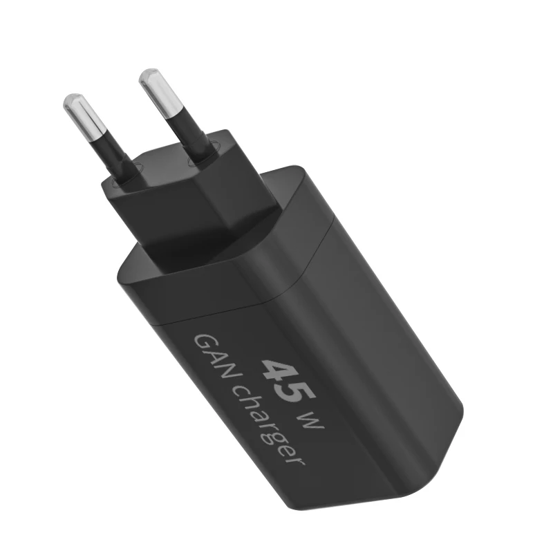 type c 45w  fast charger dual usb c charger european  gan desktop charger batteries & power supplies