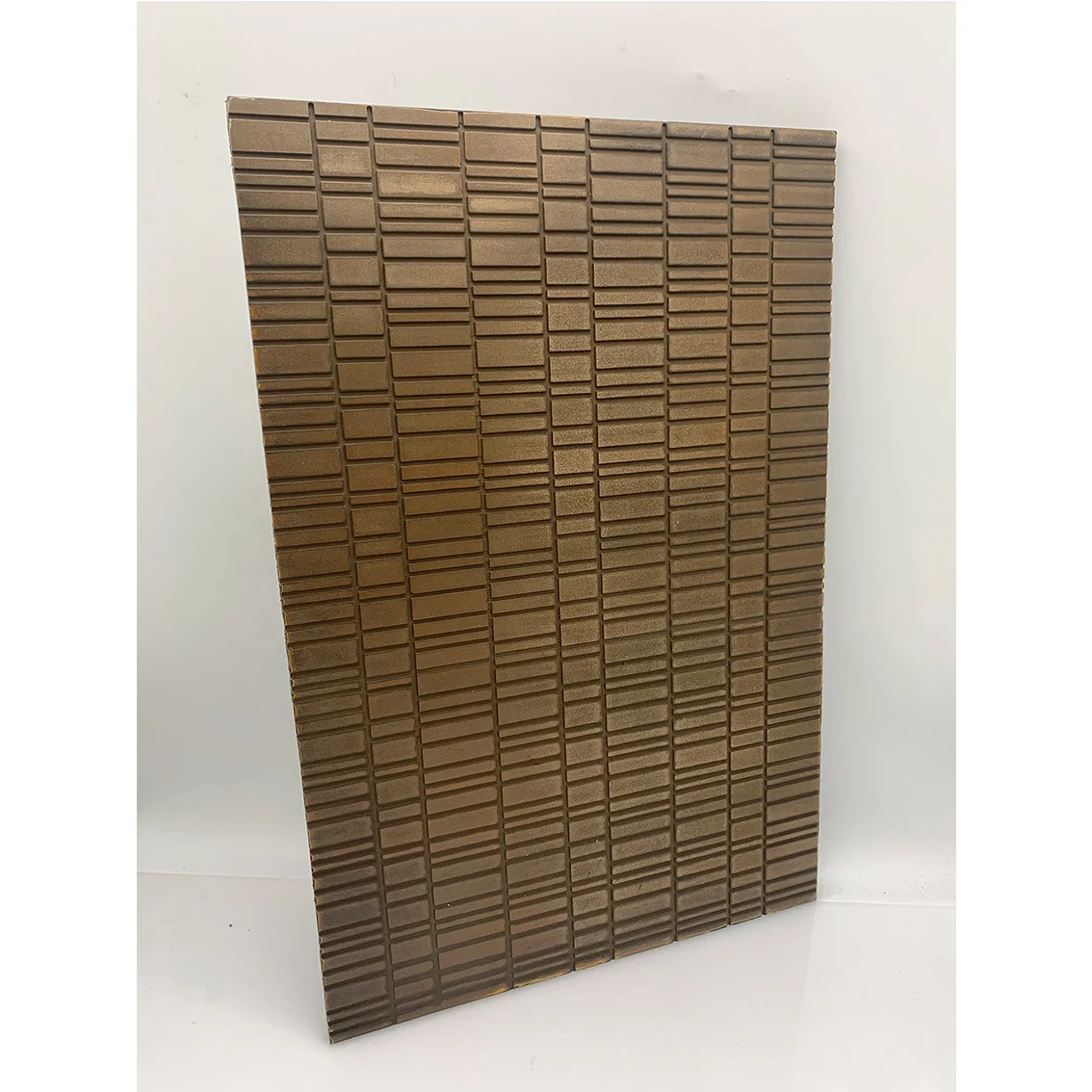 Metal design luxury surface resin MDF composite panel for wall decor