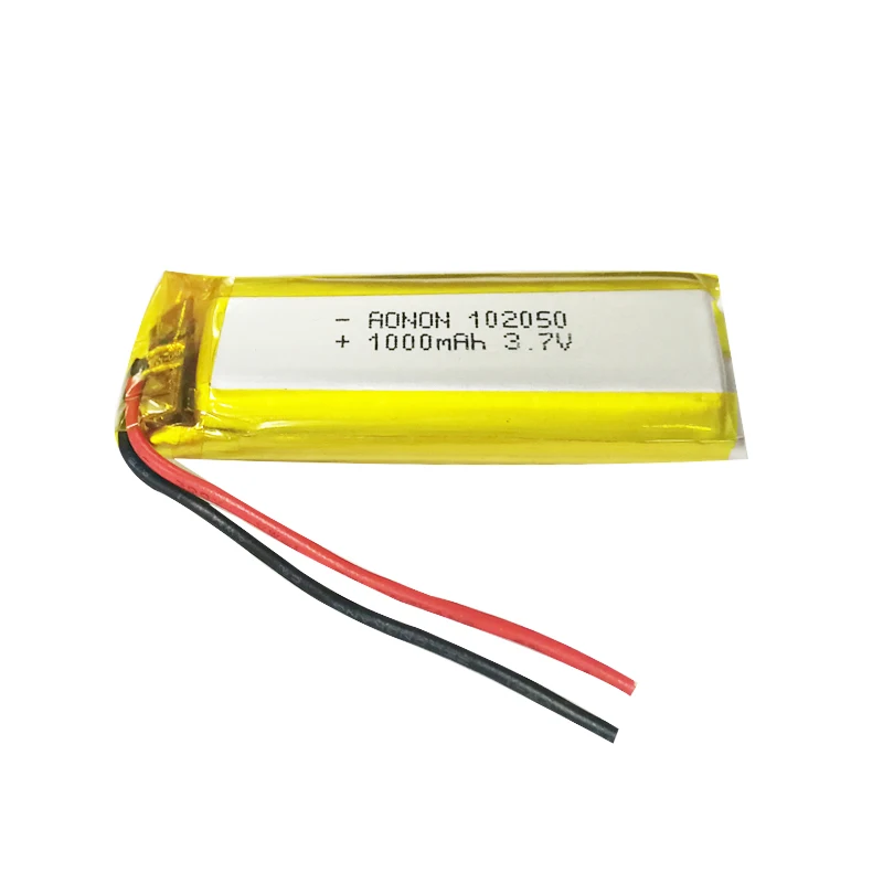 IEC62133 CB lithium polymer battery 102050 3.7v 1000mAh  medical battery