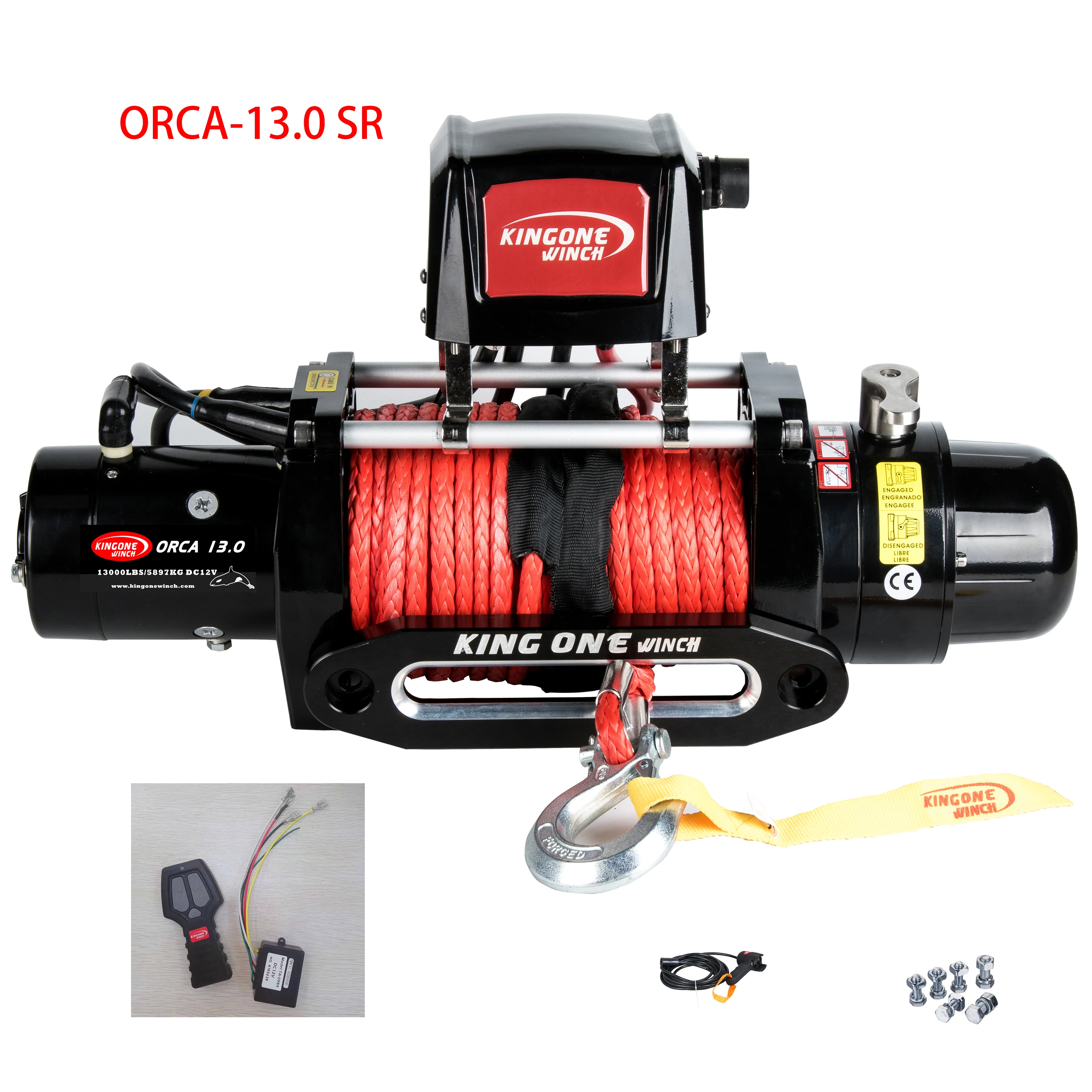 KINGONE premium ORCA-13.0SR 13000LBS 4x4 electric winch for jeep,SUV,truck
