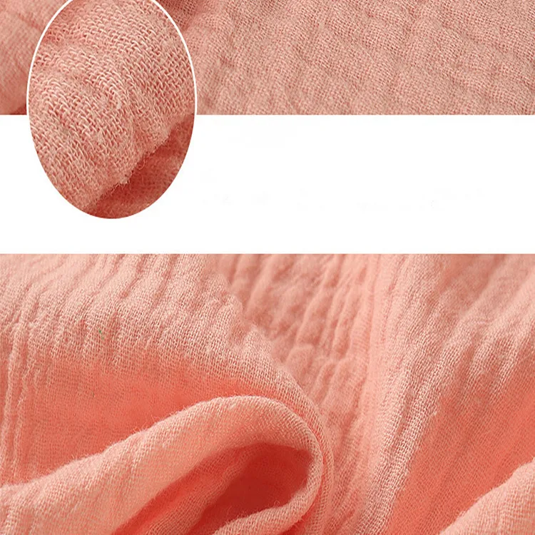 
High quality cotton double gauze muslin fabric for baby blanket 