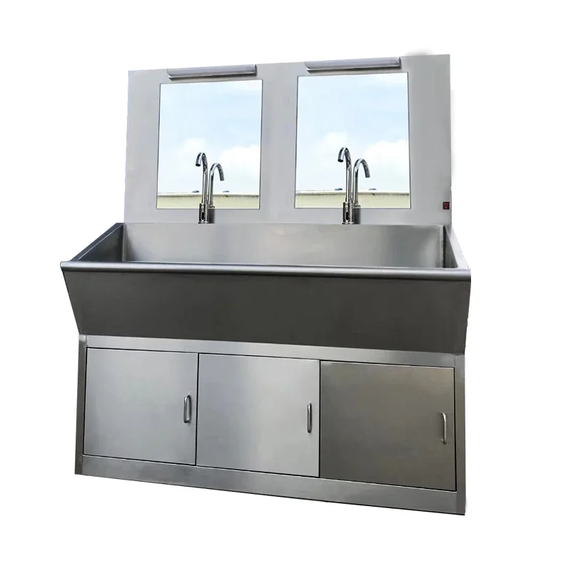 Foot Pedal Operated 304 Stainless Steel Medical Hand Wash Basin
