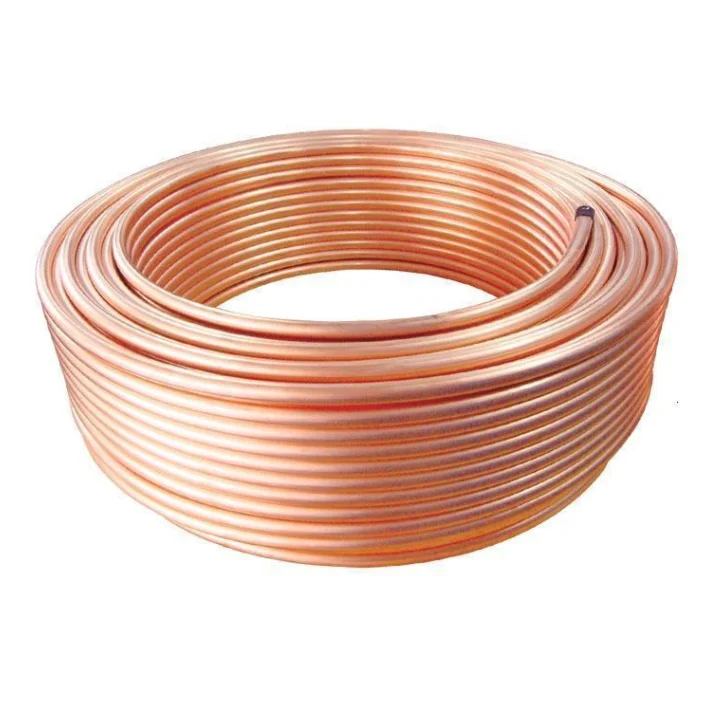 Manufacturer high quality ASTM  C11000 C10200  99.9% Pure Copper Tube Copper Pipes for refrigerator