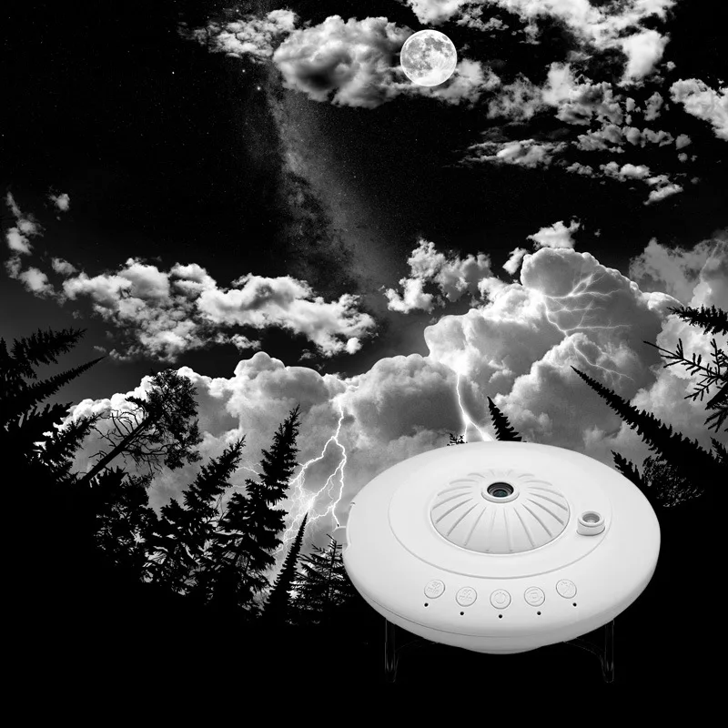 8 в 1 Звездный проектор Ночное освещение UFO планетарий Галактический настроение свет звездное небо светодиодная проекционная лампа для детской комнаты декор