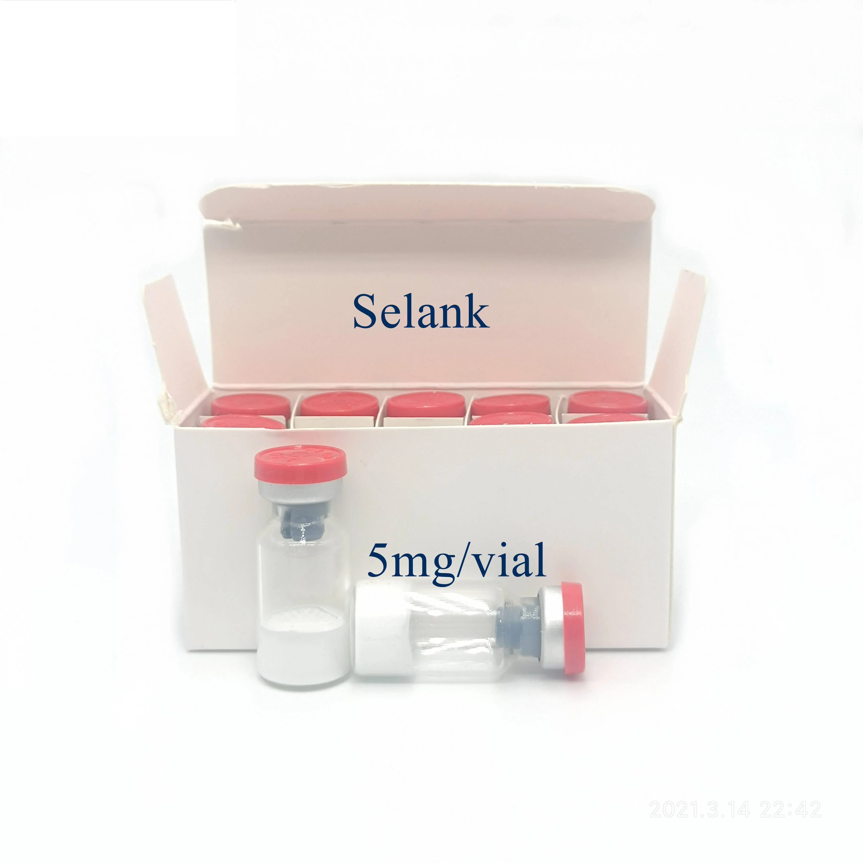 
CAS 129954-34-3 High pure 10mg per vial Selank peptide powder 