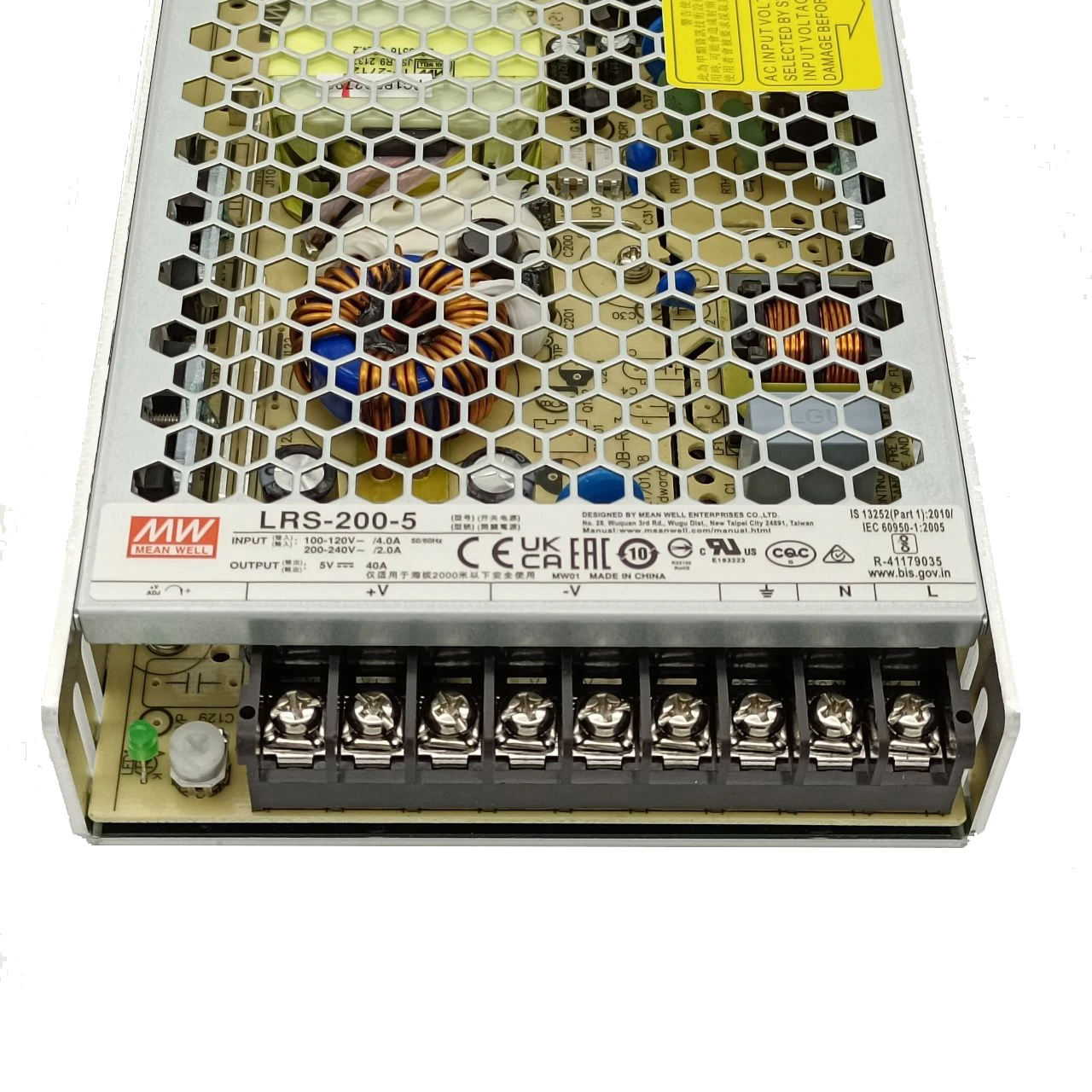 Wholesale price MEAN WELL LRS-200-5 5V meanwell LRS-200 Single Output Switching Power Supply