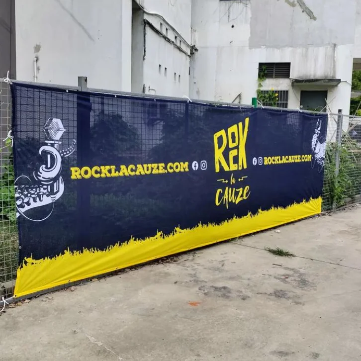 Customized Design Outdoor Hanging Sport Event Advertising Banners Digital Printing Custom Polyester Mesh Fabric Banner