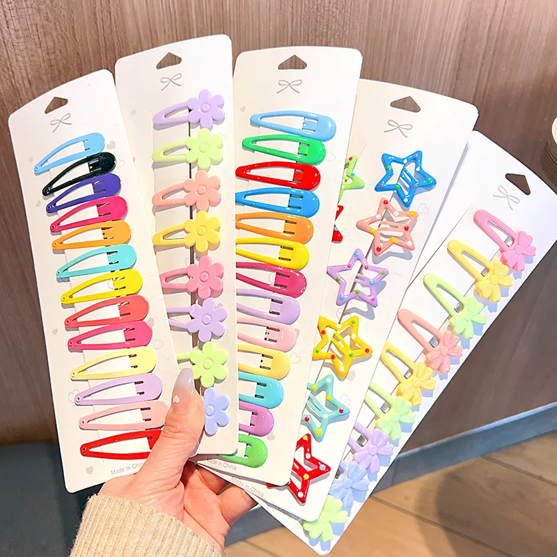 Hot Selling Wholesale BB Clip One Word Hairpin Suit Sweet Colourful Metal Hair Accessories Women Clips for Unisex