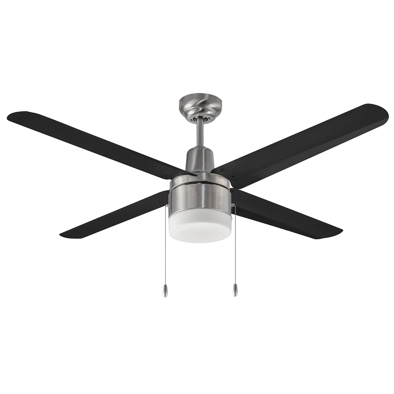 Modern Simple Air Cooling Hvls Decorative Residential Living Room Low Watt Ceiling Fan With Light