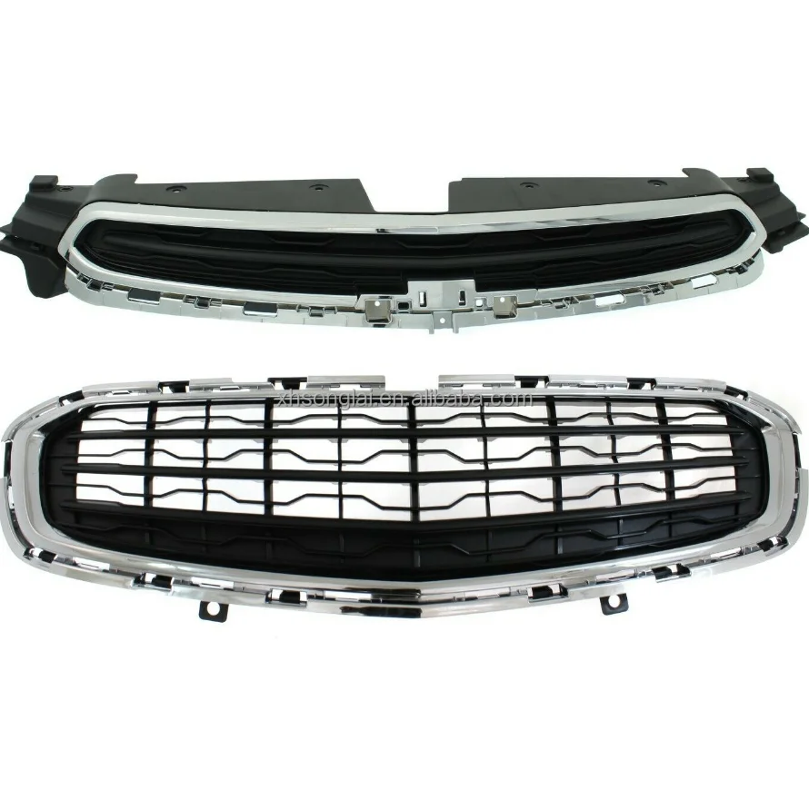 New Grille Grill Set of 2 Upper for Chevy Chevrolet Cruze Limited 2016 Pair  94516092  95405770
