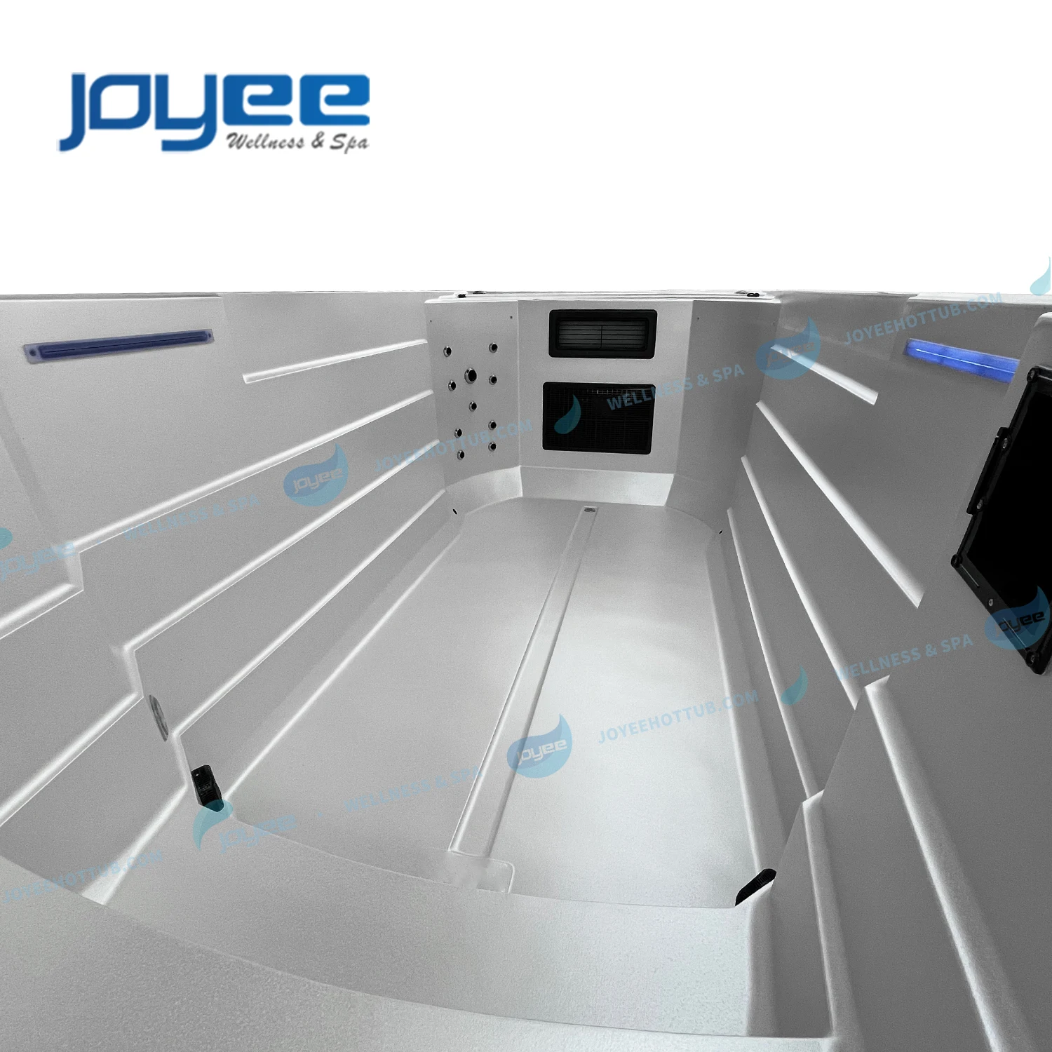 JOYEE fiberglass acrylic aboveground family Rectangular Wholesale Cheap Price hottub outdoor spa endless pool swim spa for sale