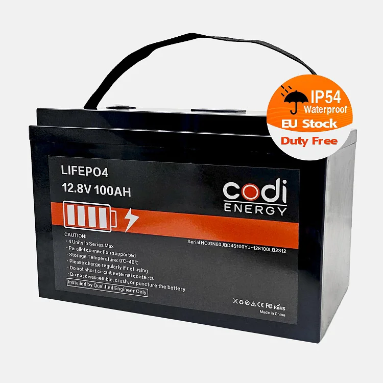 Codi Energy Lithium Battery Solar Batterie Lifepo4 12v 100ah 200ah 300ah Lifepo4 Lithium Battery Pack for Home Solar System