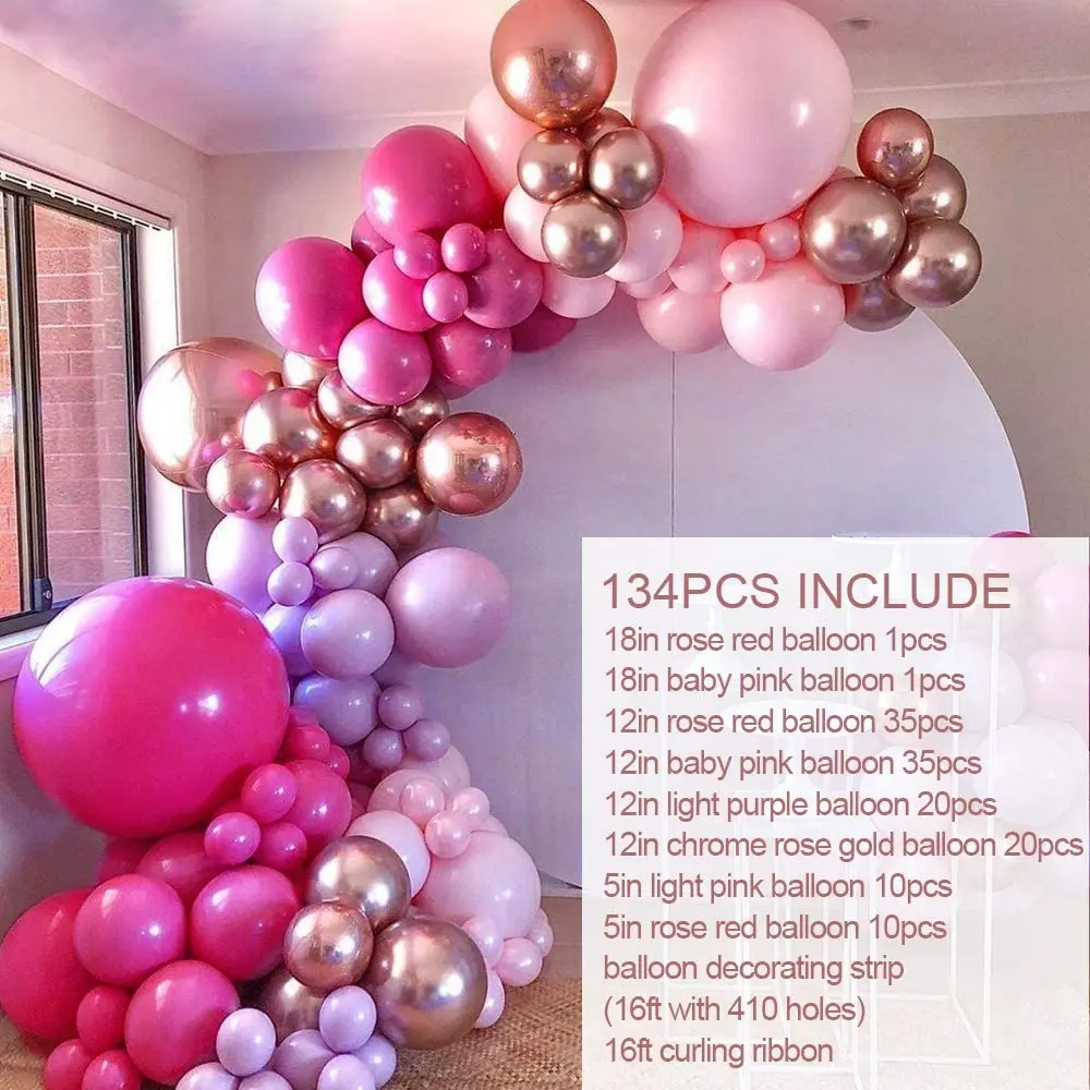 Factory direct Sale Balloon Garland Arch Kit 127 Pieces/Pack Olive Green and Orange Latex Balloon Gold Pinks Party Supplies