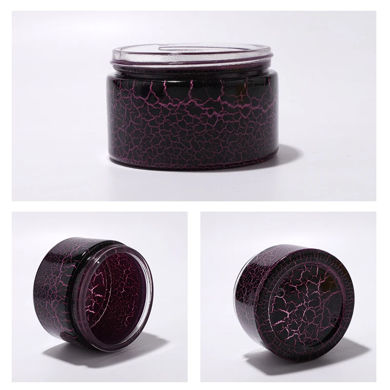 High quality matte black glass jar  for cosmetic scrum eye cream sin care cream 200g jars manufacturers affordable price