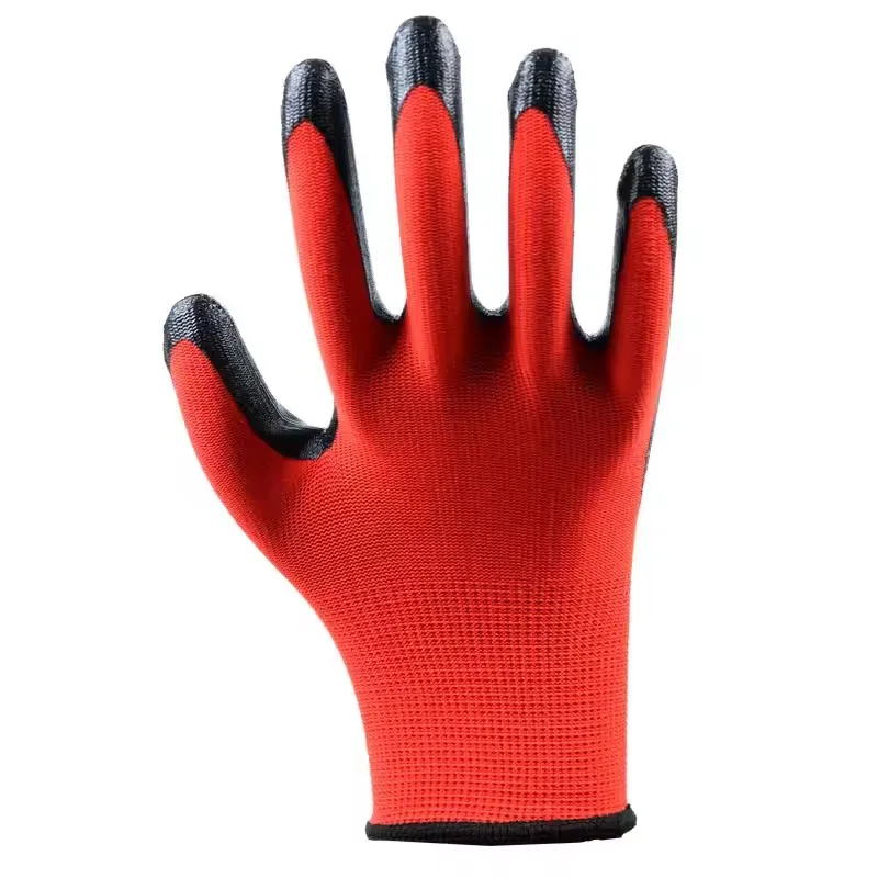 Wear resistant King Nitrile Protective Gloves breathable impregnated rubber industrial protective gloves