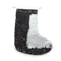 Christmas Home Decoration Sublimation Sequin Christmas Stocking Christmas Gift Socks Decoration