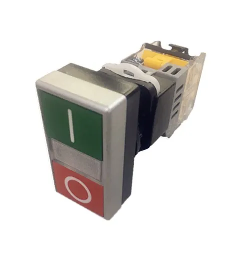 LA38 series 22mm illuminated control button 10a  red green on off button switch