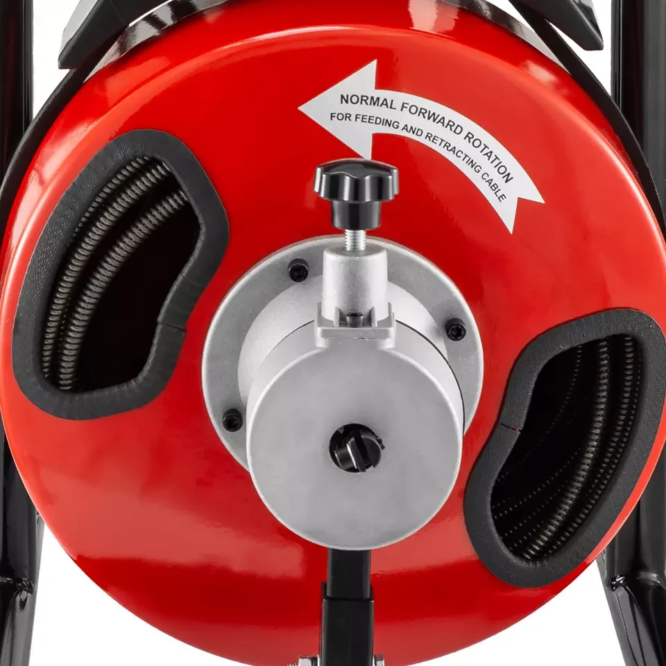 Best Price Plumbing Equipment Unclogging Cleaner Red Electric Drain Pipe Cleaning Machine For Sale