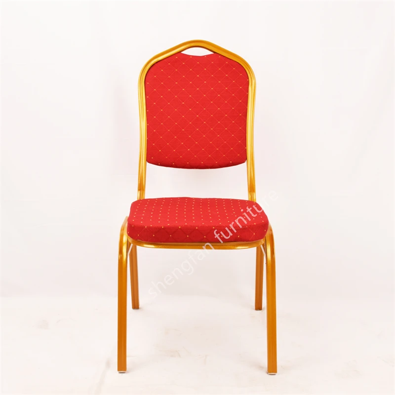 Popular Customizable Cheap Fabric Dining Hotels Hall Conference Chair Party Metal Banquet Chairs for Wedding