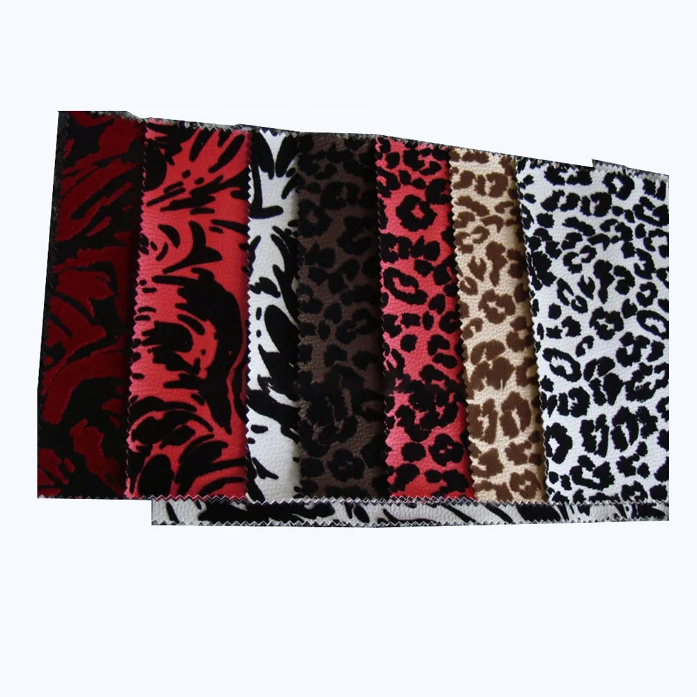 
Flocked PU Leather Fabric For Sofa Upholstery Flocked Synthetic Leather Fabric Flocked Faux Artifical Leather 