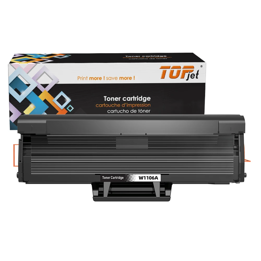 Topjet Factory W1106A 106A 107A 110A 108A 103A 104A 105A  Compatible Black Toner Cartridge For HP Laser Printer