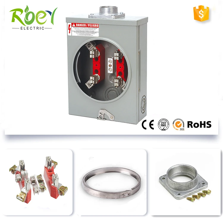 China Electrical Meter Base Parts / Metal Hub For Power Meter Socket