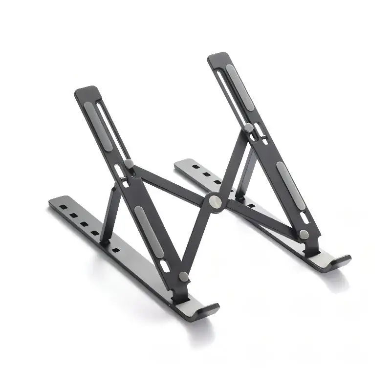 Лучшая цена Складная регулируемая по высоте подставка для ноутбука из алюминиевого сплава
