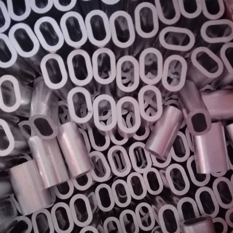 seamless oval swage sleeves wire rope sling aluminum ferrule