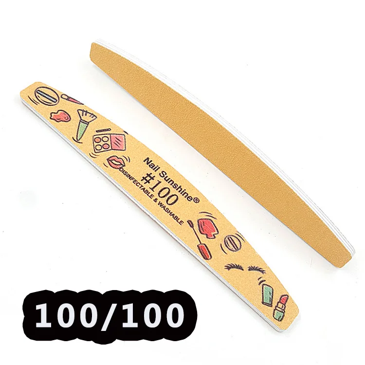 Пилочка для ногтей Limas с напечатанным логотипом на заказ пилочки 100 180 120 150 240 двухразмерная эмалевая доска полумесяц макарон буфер пилочка
